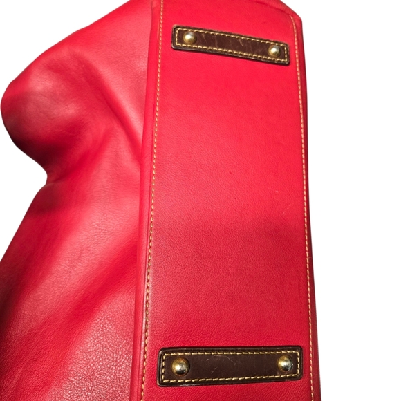 Dooney & Bourke Red Pebbled Leather Large Hobo Bag 2014 - Picture 6 of 16